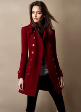 Amber | Elegant Coat Red / S