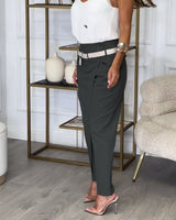 Bella™ | Patchwork Trousers With Free Belt Pants