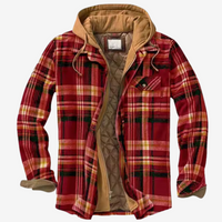 James - Flannel Jacket Red / S Jacka