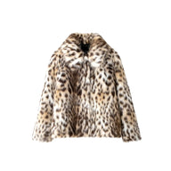 Lily | Leopard Fur Coat Brown / Xs Jackets