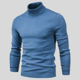 James | Stylish Turtleneck Jumper Blue / S Sweaters