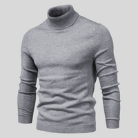 James | Stylish Turtleneck Jumper Grey / S Sweaters