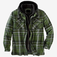 James - Flannel Jacket Green / S Jacka