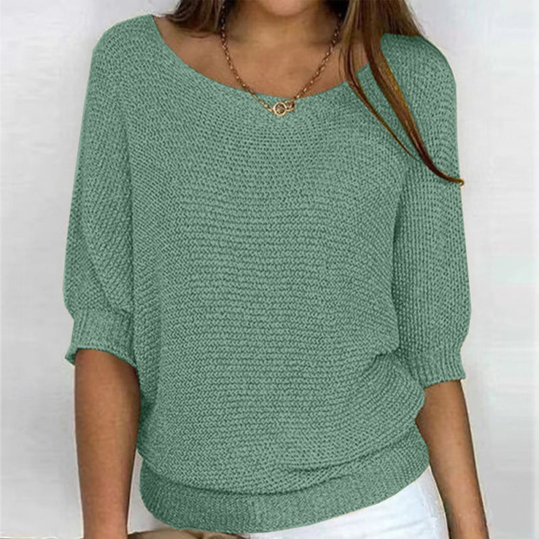 Holly - Stylish Sweater Light Green / S