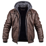 Alistair™ | Premium Leather Winter Jacket For Men Brown / 3Xl Hoodie