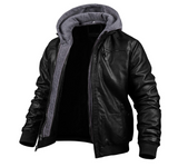 Alistair™ | Premium Leather Winter Jacket For Men Hoodie