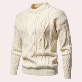 Thomas™ | Warm Knitted Men’s Jumper White / M Sweaters