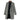 Vanessa | Long Wool Coat Jacket Black And White / S