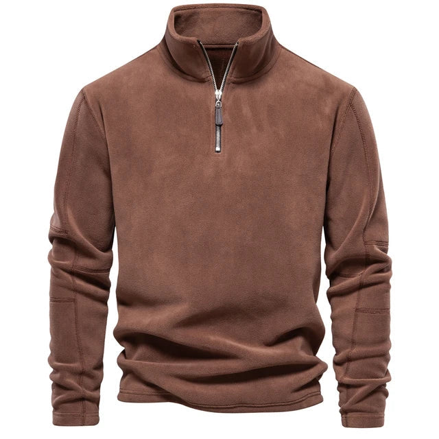 Liam | Half-Zip Jumper Brown / S