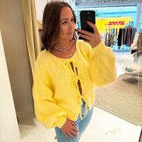 Ella | Knitwear Cardigan Yellow / S