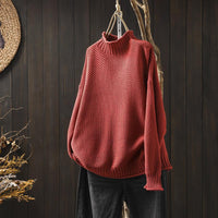 Georgina | Waffle Knit Jumper Red / S Woman