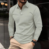 Rupert™ - Casual Long-Sleeve Polo Shirt Grey / S