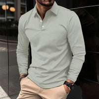 Rupert™ - Casual Long-Sleeve Polo Shirt Grey / S