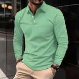 Rupert™ - Casual Long-Sleeve Polo Shirt Green / S