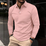 Rupert™ - Casual Long-Sleeve Polo Shirt Pink / S