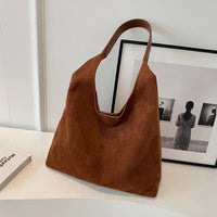 Jady | Suede Tote Bag Chestnut Brown