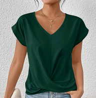 Lucy | The Perfect V-Neck Top Green / S