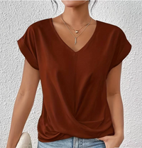 Lucy | The Perfect V-Neck Top Brown / S