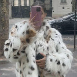 Lily | Leopard Fur Coat Jackets