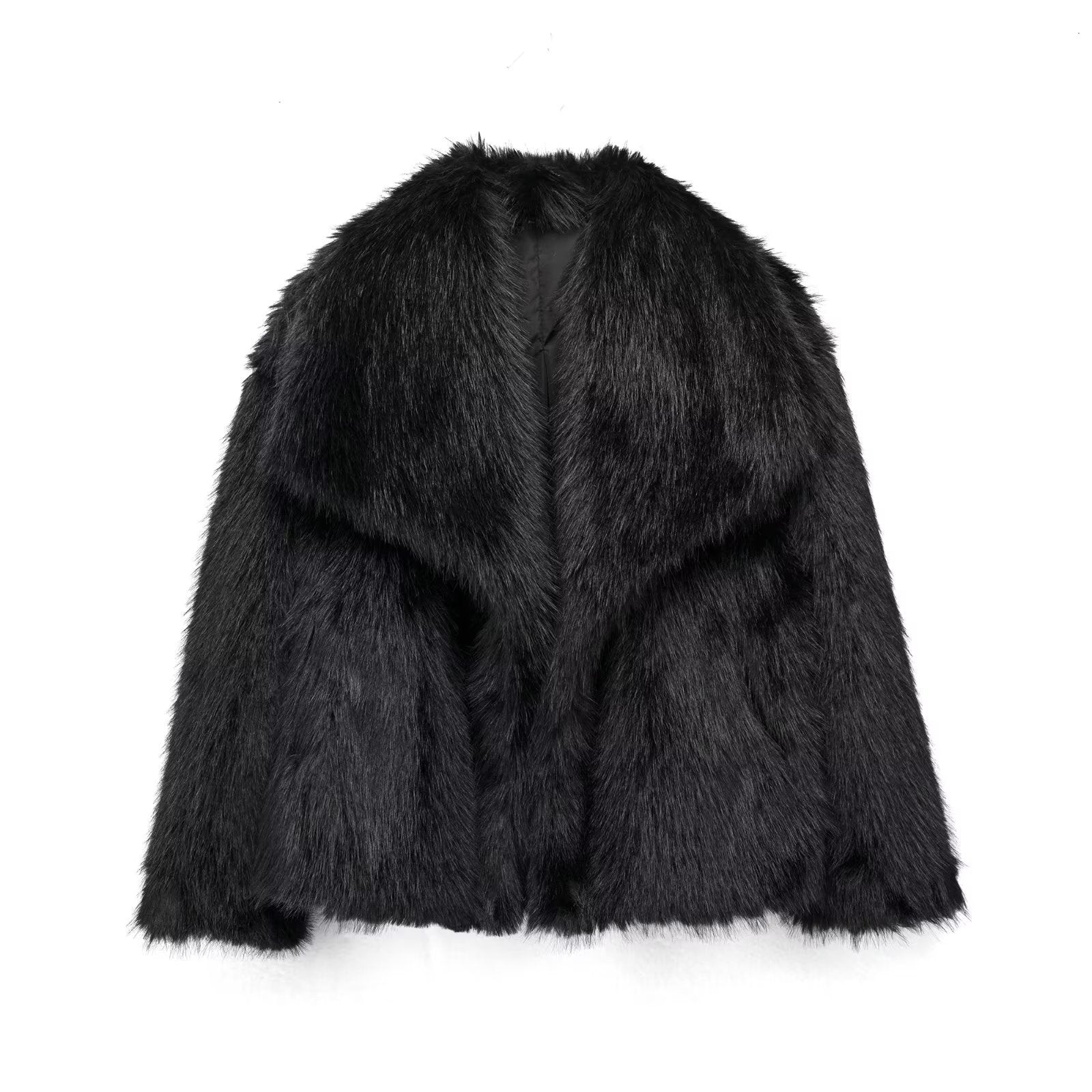 Grace | Fur Coat Black / Xs Dames Jas