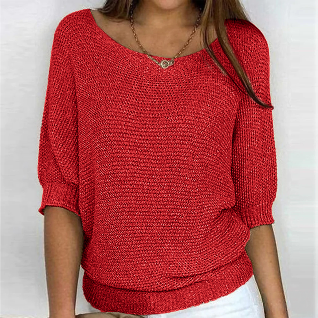 Holly - Stylish Sweater Red / S