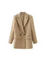 Elena | Elegant Blazer Khaki / S 1