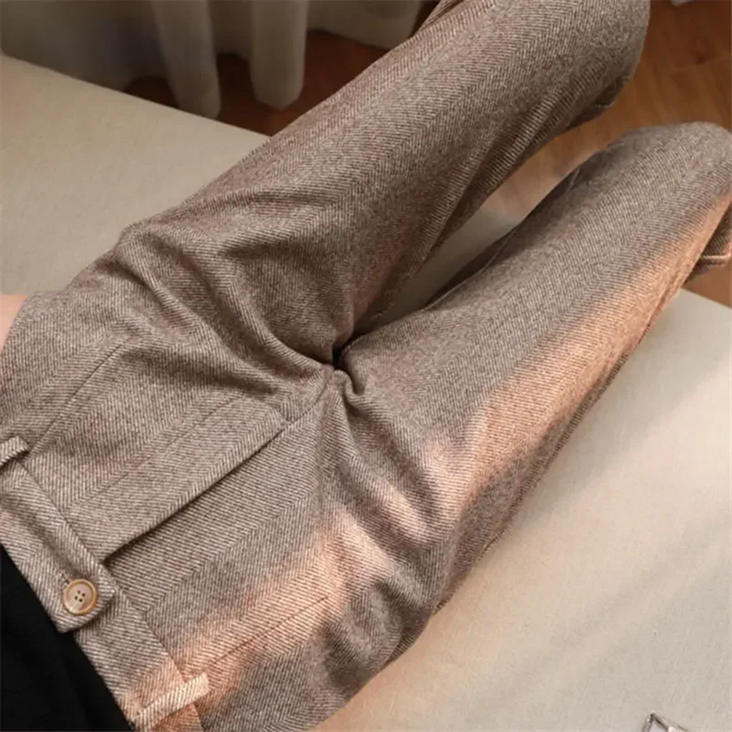 Harvey | Elegantly Tailored Trousers Brown / Xs Men Pants