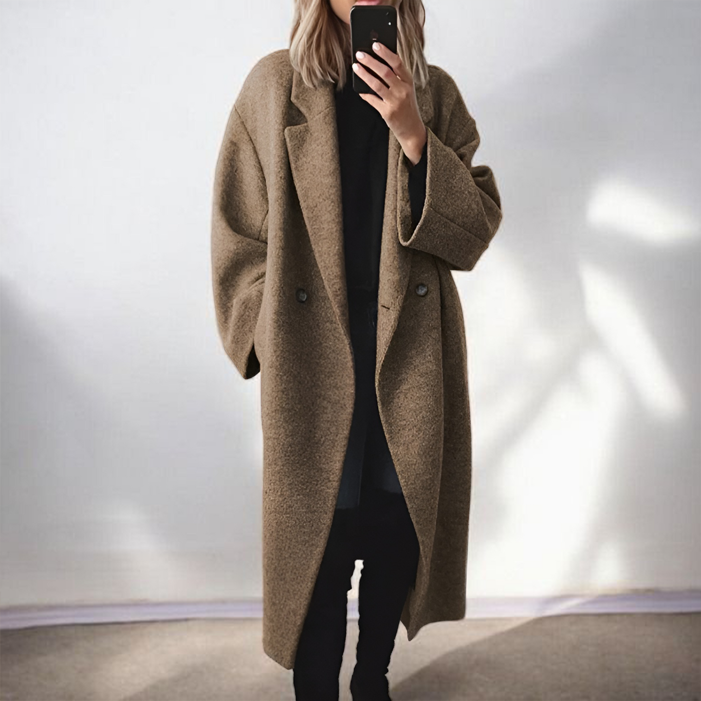 Mia | Classic Winter Coat Brown / S Woman