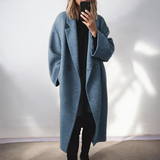 Mia | Classic Winter Coat Blue / S Woman