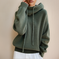 Olivia | Cozy Hooded Knit Green / S New Arrivals