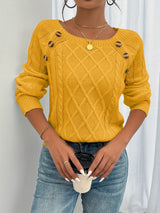 Rosie | Button Knit Sweater Yellow / S