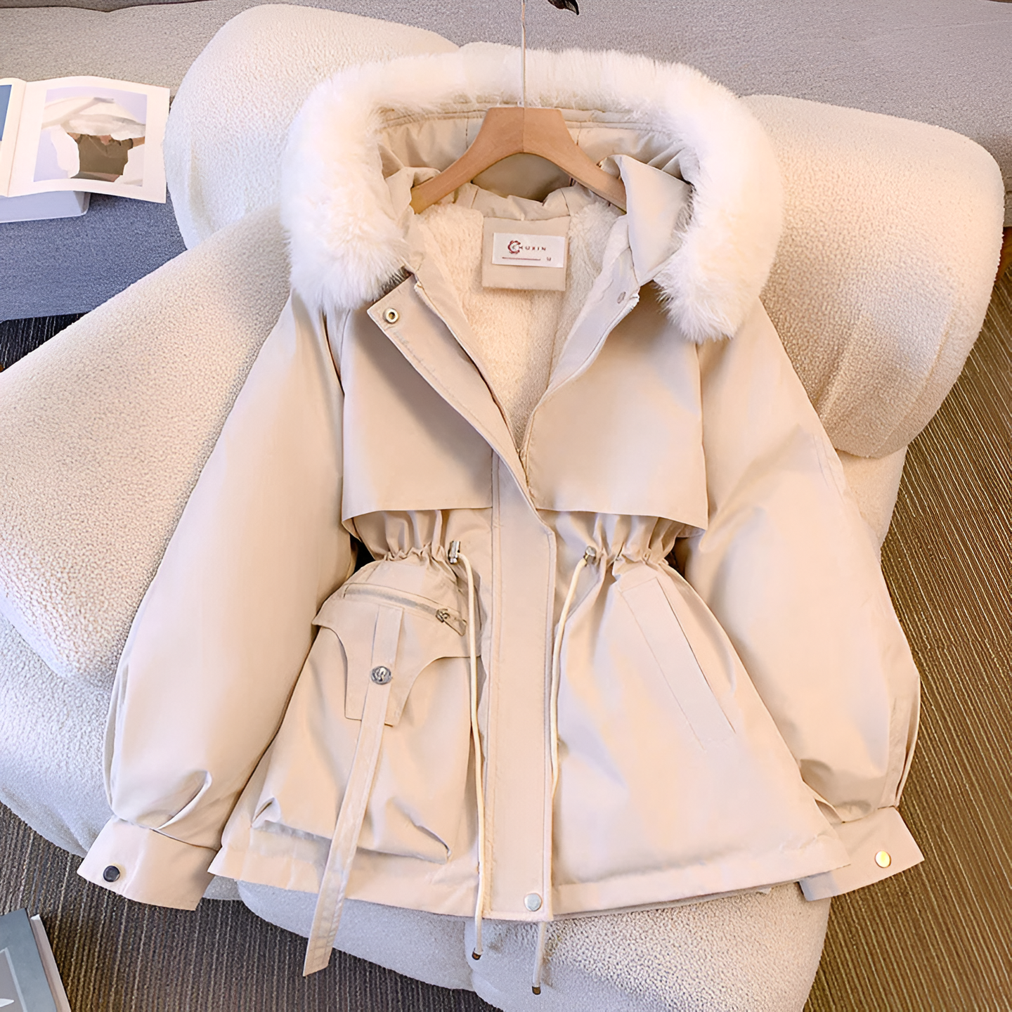 Sophie™ | Elegant Winter Coat White / S