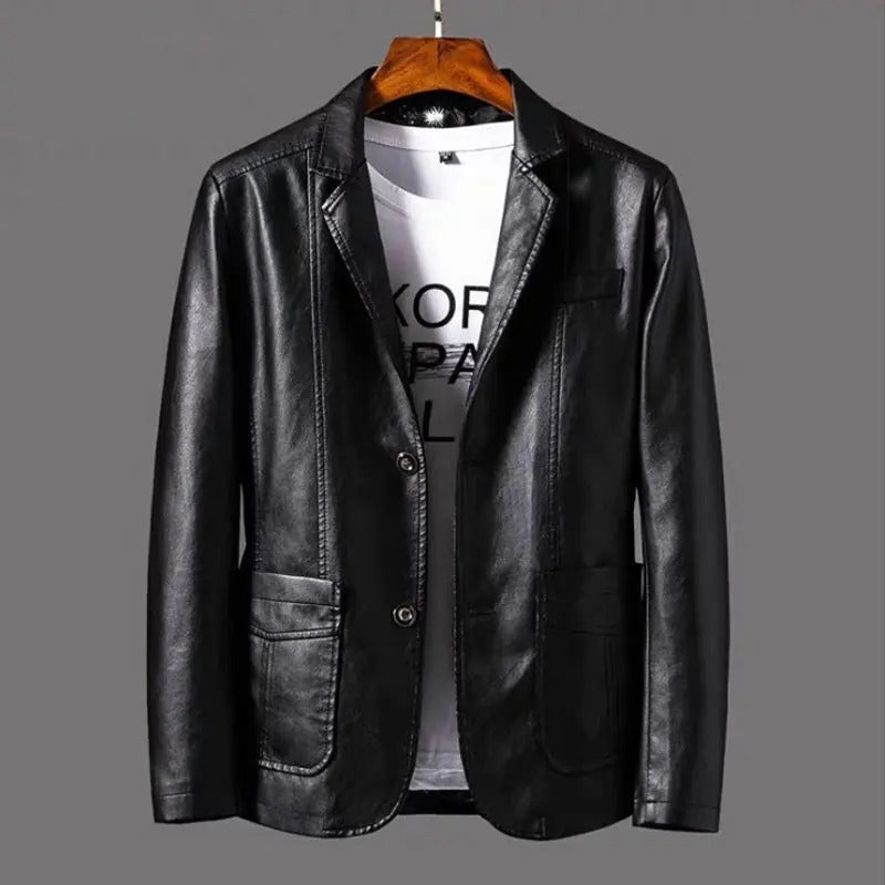 Louis™ - Leather Jacket Black / M