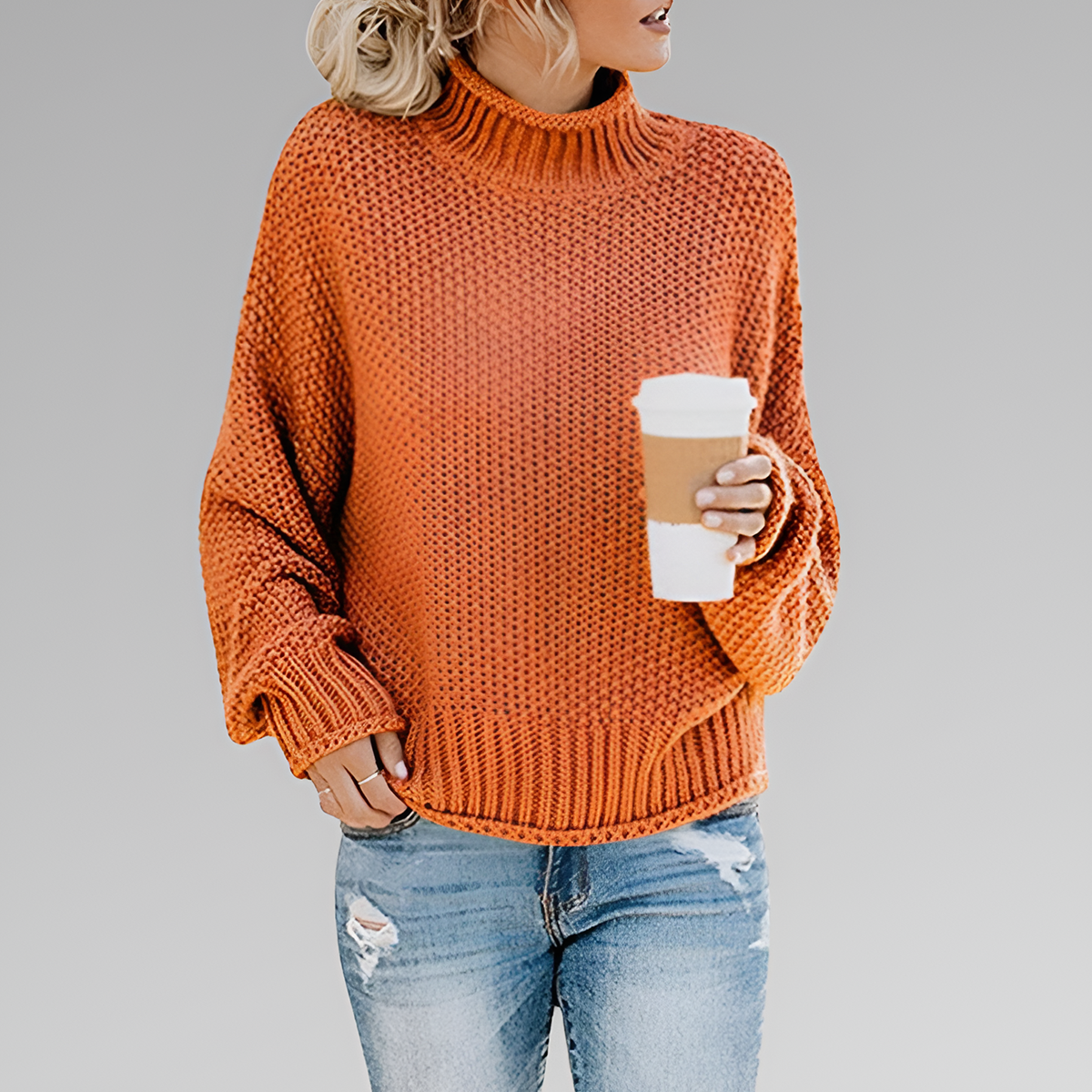 Daisy | Comfy Sweater Orange / S