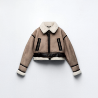 Sophie™ | Belted Zipper Jacket Khaki / Xs