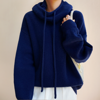 Olivia | Cozy Hooded Knit Dark Blue / S New Arrivals