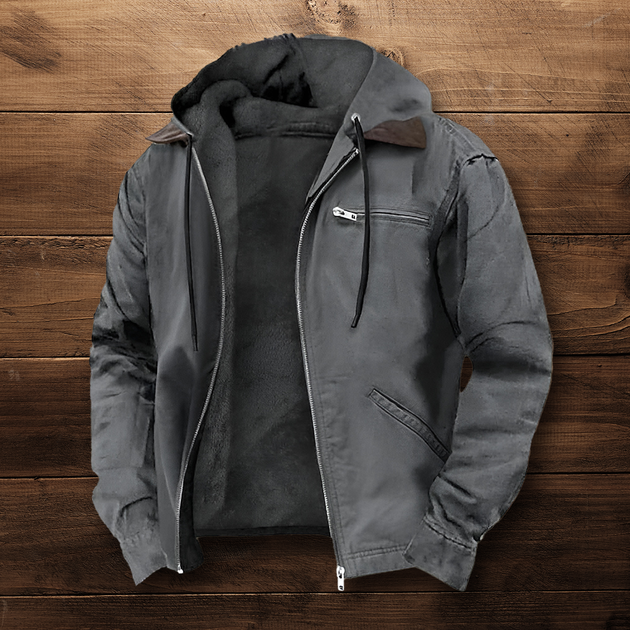 Oliver™ | Elegant Autumn Coat Gray / S