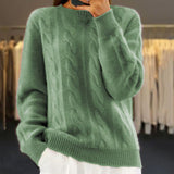 Elsie | Warm Knitted Sweater Green / S Sweaters