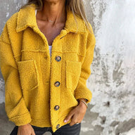 Lottie™ | Short Reversible Wool Jacket Yellow / S