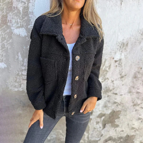 Lottie™ | Short Reversible Wool Jacket Black / S