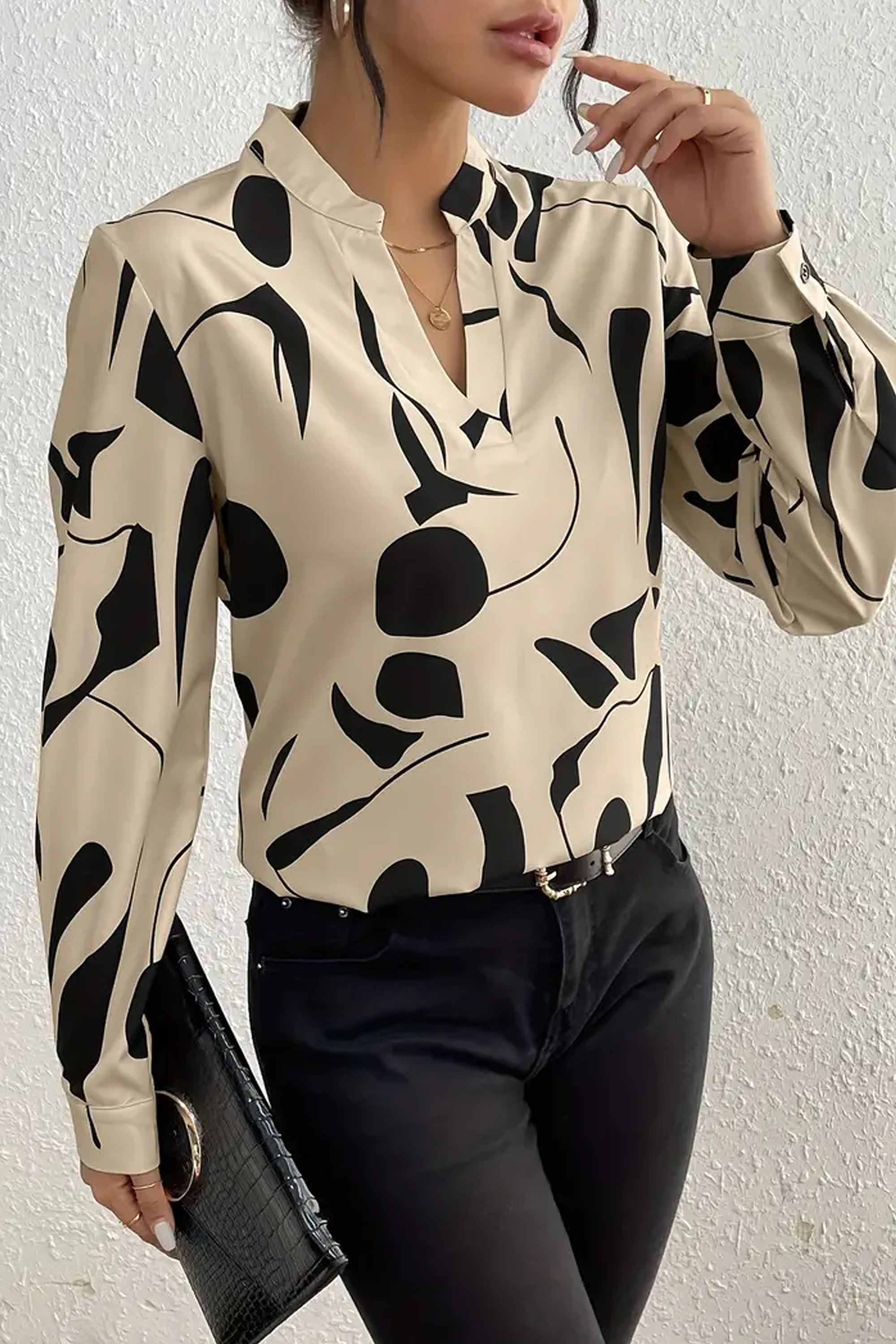 Martha | Abstract Printed Blouse