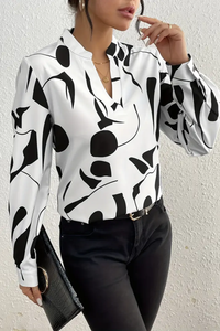 Martha | Abstract Printed Blouse